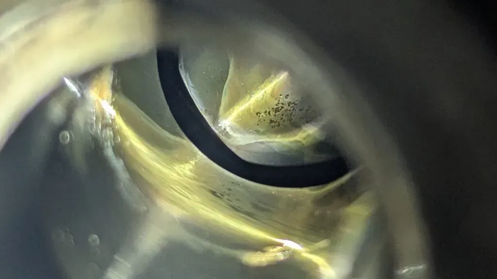 Borescope inspection of aircraft engine