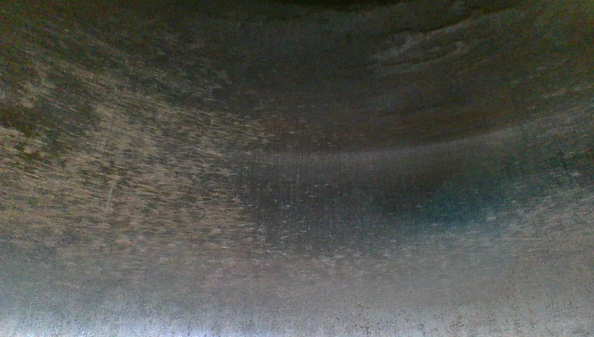Borescope view of a third cylinder wall quadrant with a faded ghost of the cross-hatch